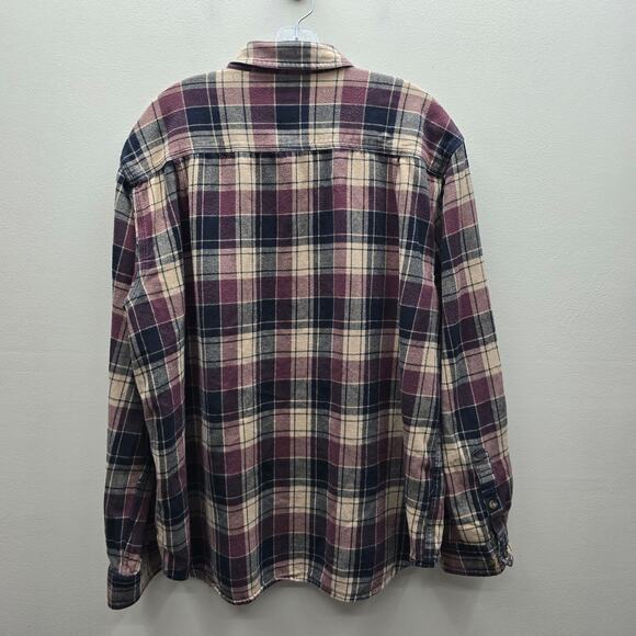 Carhartt Men's Plaid Flannel Relaxed Fit Button-Down Shirt Multicolor Size XL - Picture 2 of 5